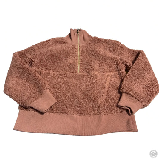 Jacket Fleece By Joy Lab In Bronze, Size: Xs