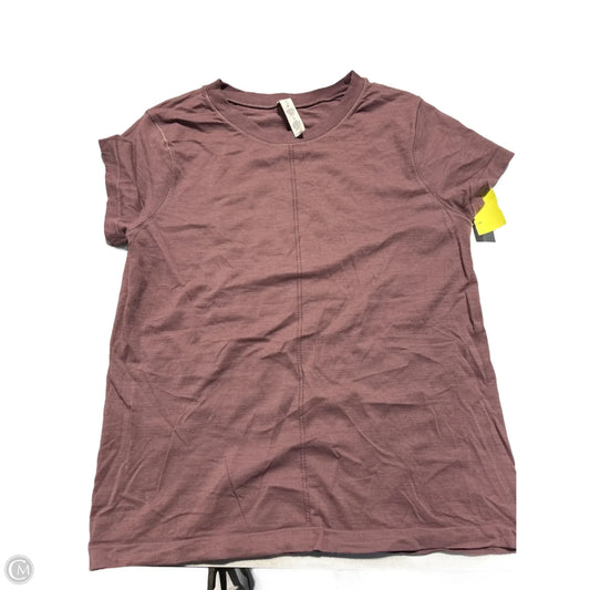 Athletic Top Short Sleeve By Athleta In Purple, Size: Xl