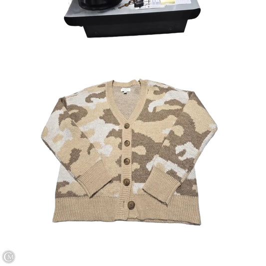 Cardigan By Lucky Brand In Tan, Size: S