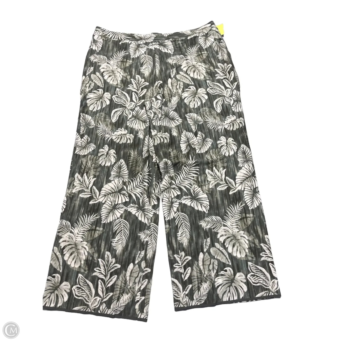 Pants Linen By D&co. In Green, Size: 16