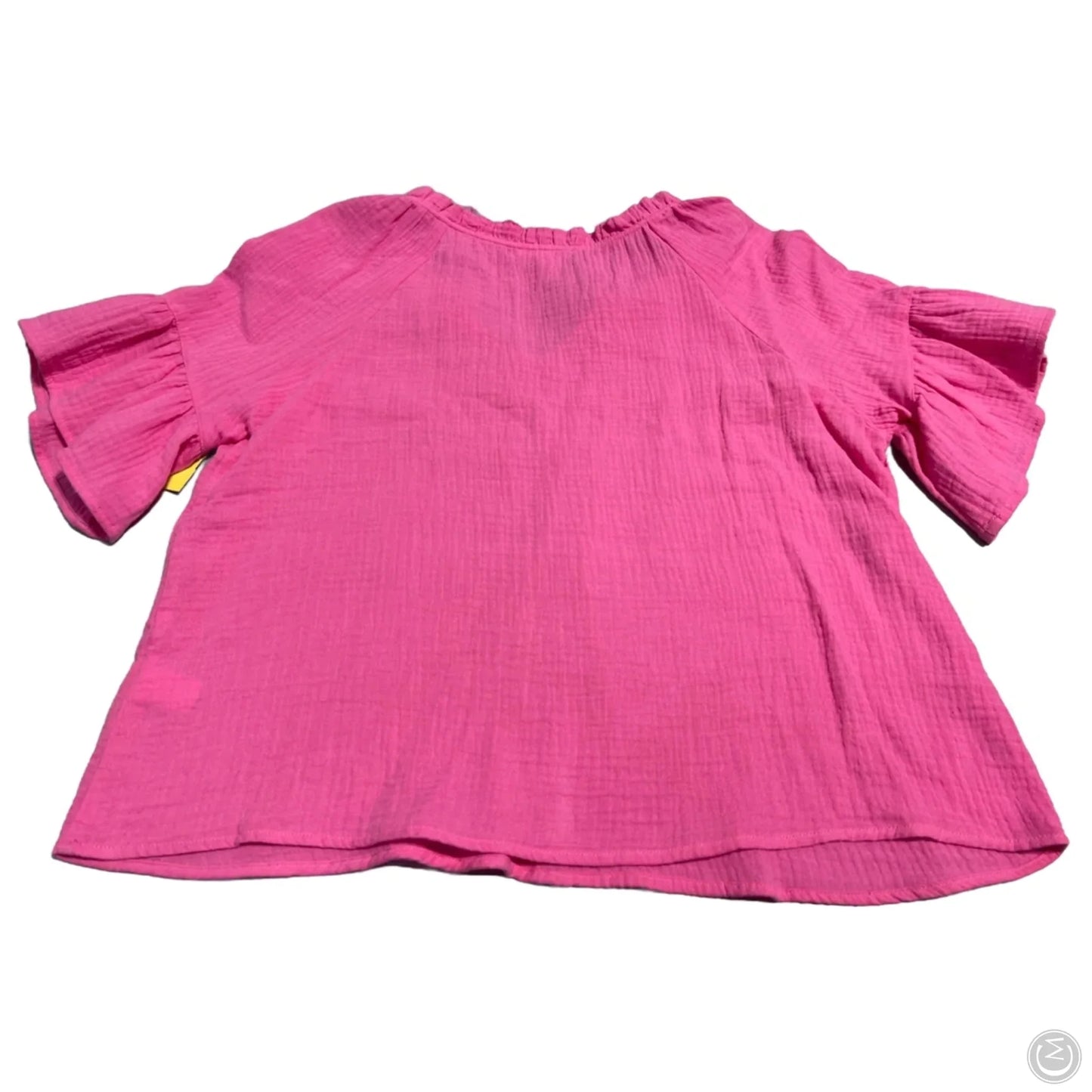 Top Short Sleeve By John Paul Richard In Pink, Size: Xlp