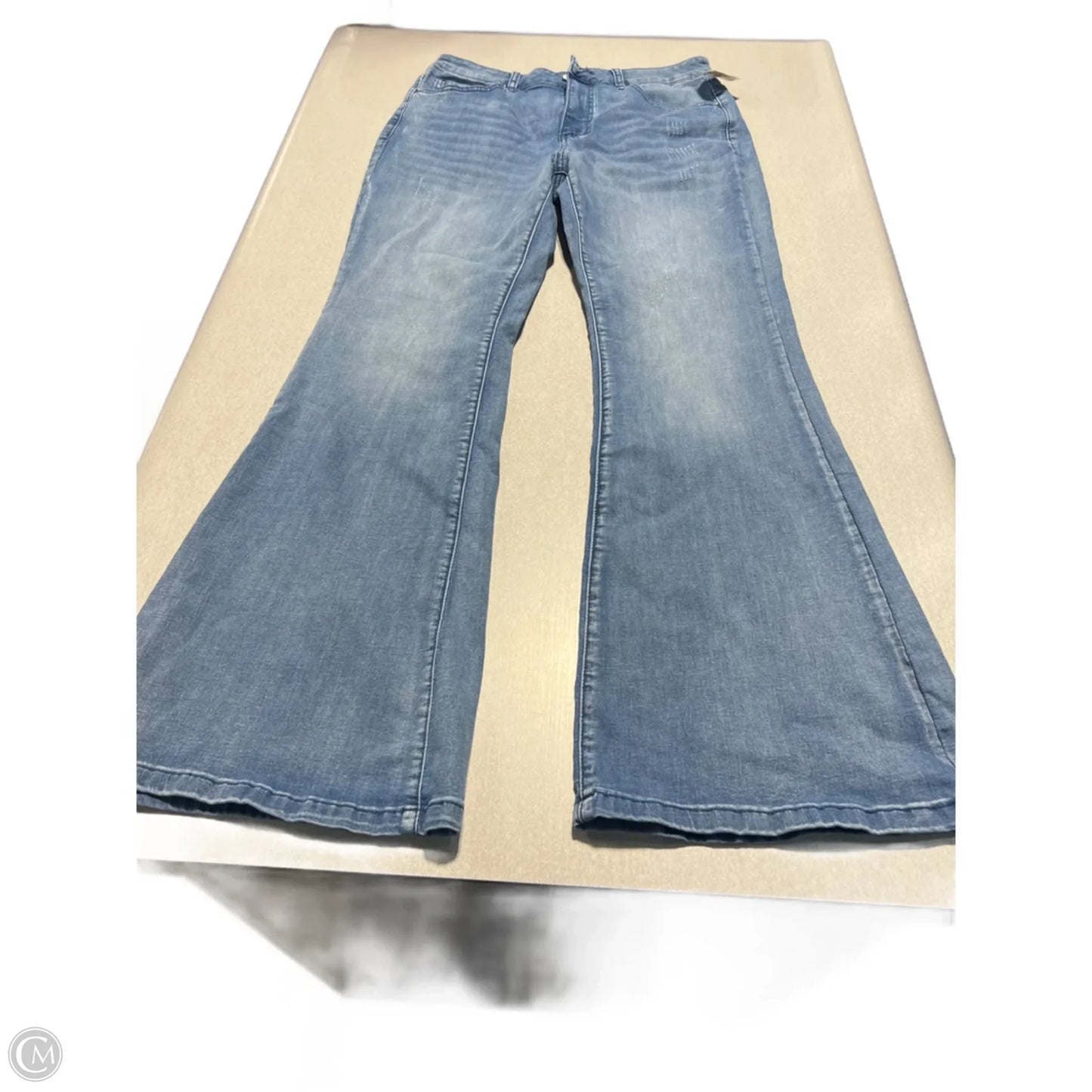 Jeans Boot Cut By Cmc In Blue Denim, Size: 12