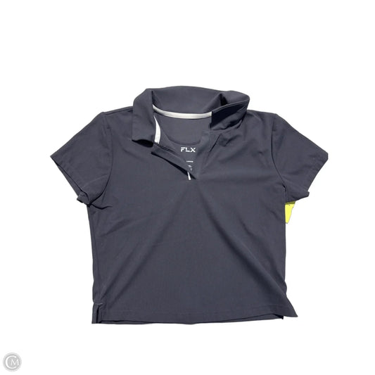 Athletic Top Short Sleeve By Flx In Navy, Size: S