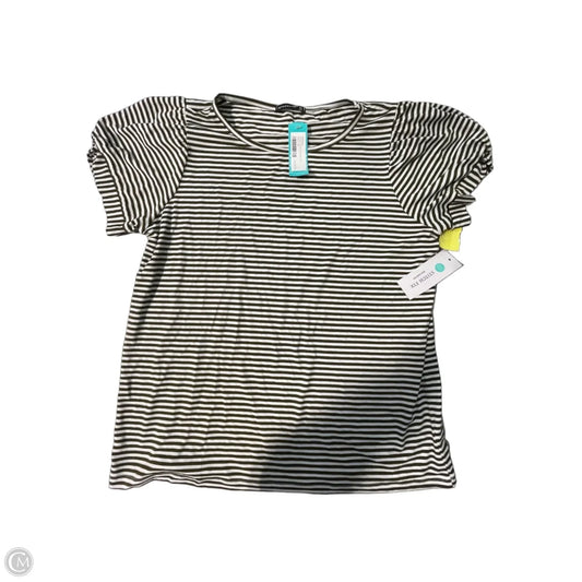 Top Short Sleeve By Staccato In Striped Pattern, Size: Xl