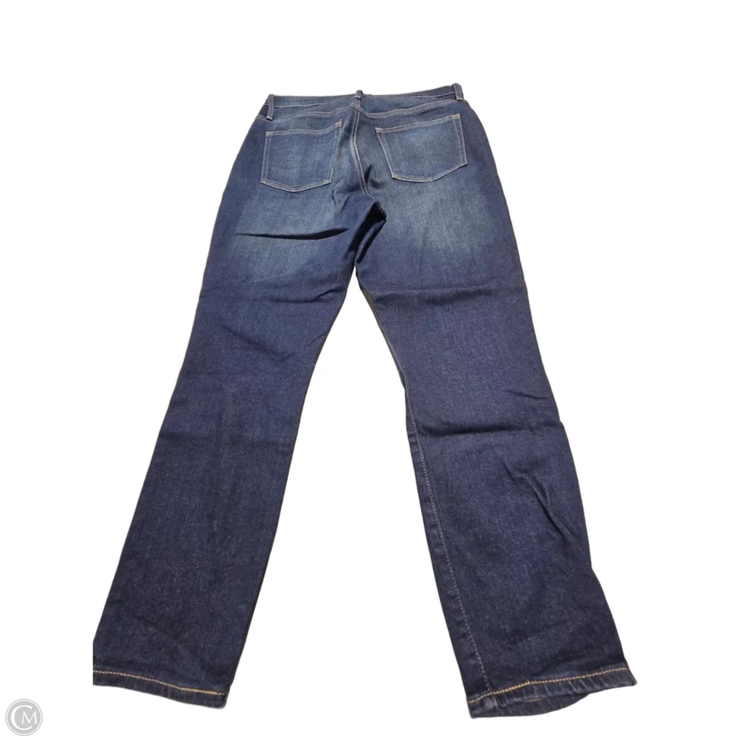 Jeans Straight By Gap In Blue Denim, Size: 12