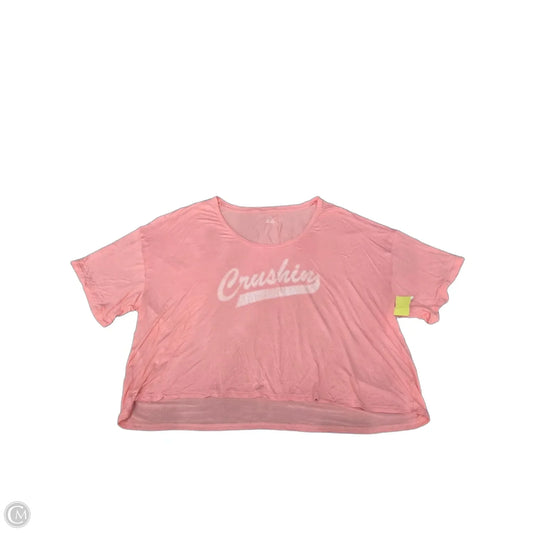 Top Short Sleeve By Aerie In Coral, Size: Xxl