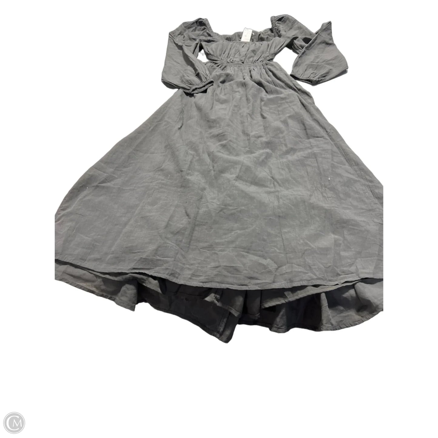 Dress Casual Maxi By American Eagle In Grey, Size: M