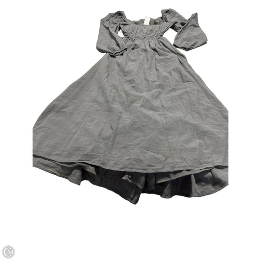 Dress Casual Maxi By American Eagle In Grey, Size: M