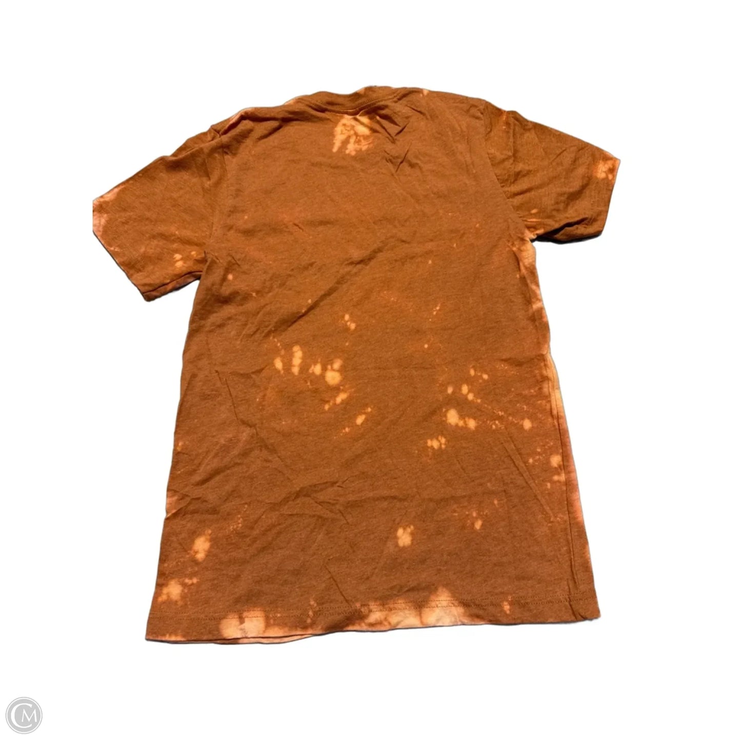 Top Short Sleeve By Canvas In Orange, Size: S