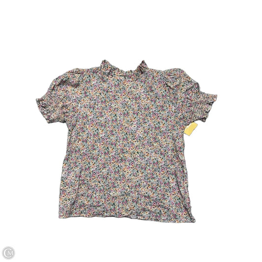 Blouse Short Sleeve By Les Amis In Floral Print, Size: M