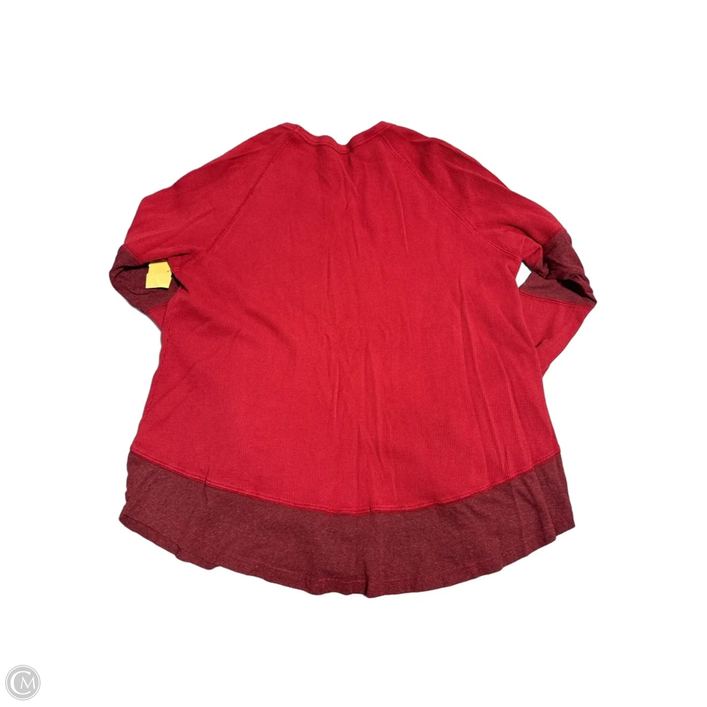 Top Long Sleeve By Cmc In Red, Size: M
