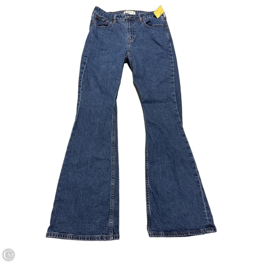Jeans Boot Cut By Abercrombie And Fitch In Blue Denim, Size: 4