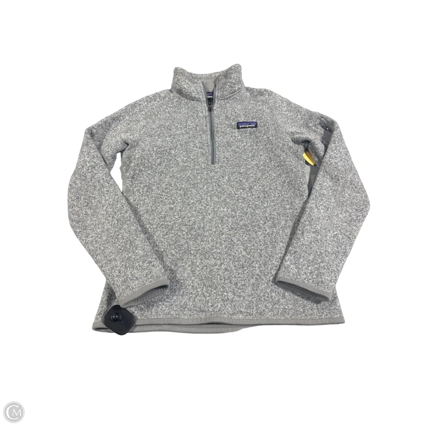 Sweatshirt Collar By Patagonia In Grey, Size: S