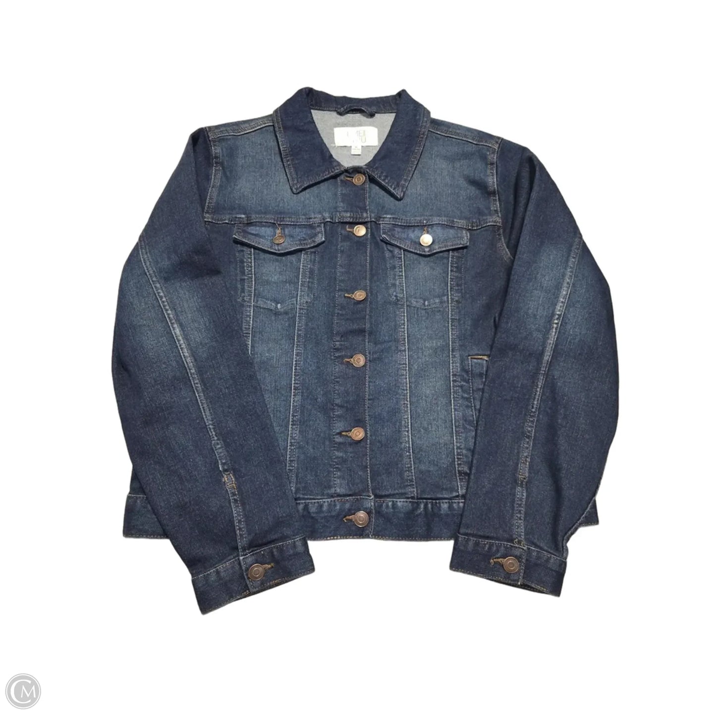 Jacket Denim By Time And Tru In Blue Denim, Size: Xl