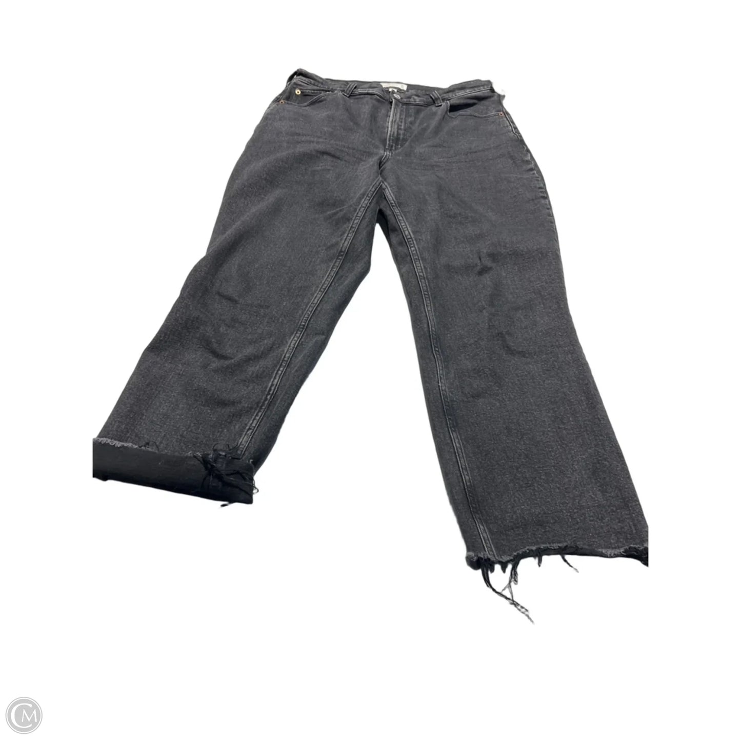 Jeans Straight By Abercrombie And Fitch In Black, Size: 12