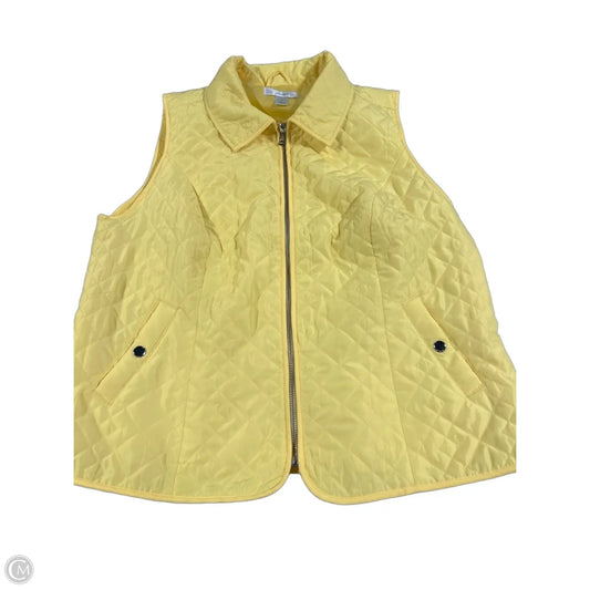 Vest Other By Cj Banks In Yellow, Size: 1x