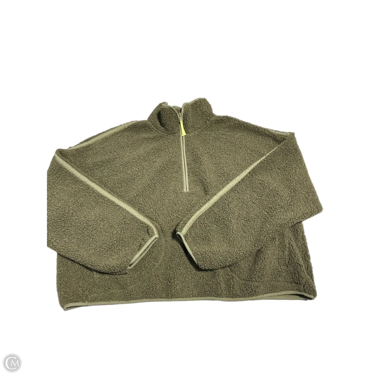 Jacket Faux Fur & Sherpa By Old Navy In Green, Size: 2x