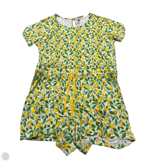 Romper By Cmc In Green & Yellow, Size: Xl
