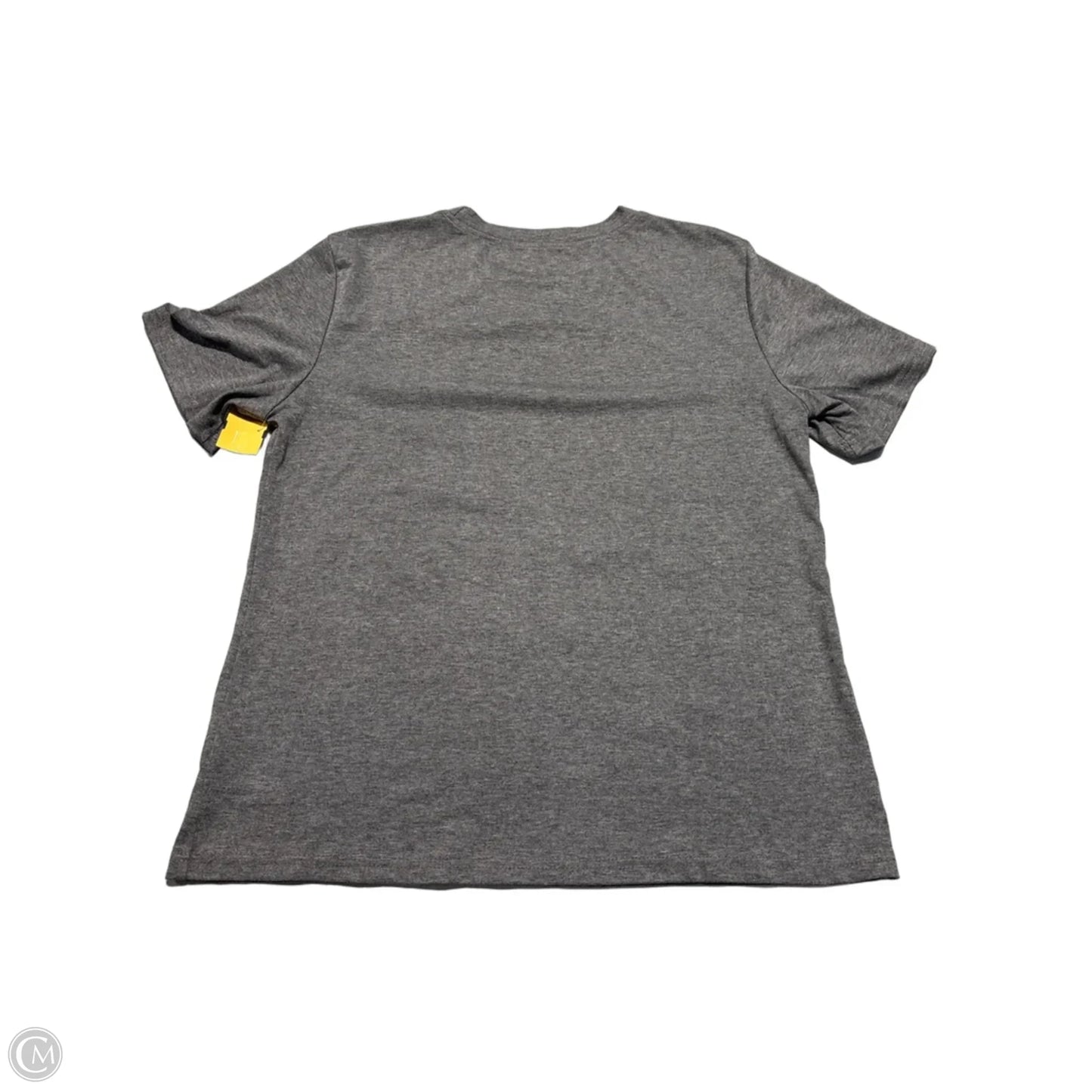 Top Short Sleeve By Cme In Grey, Size: M