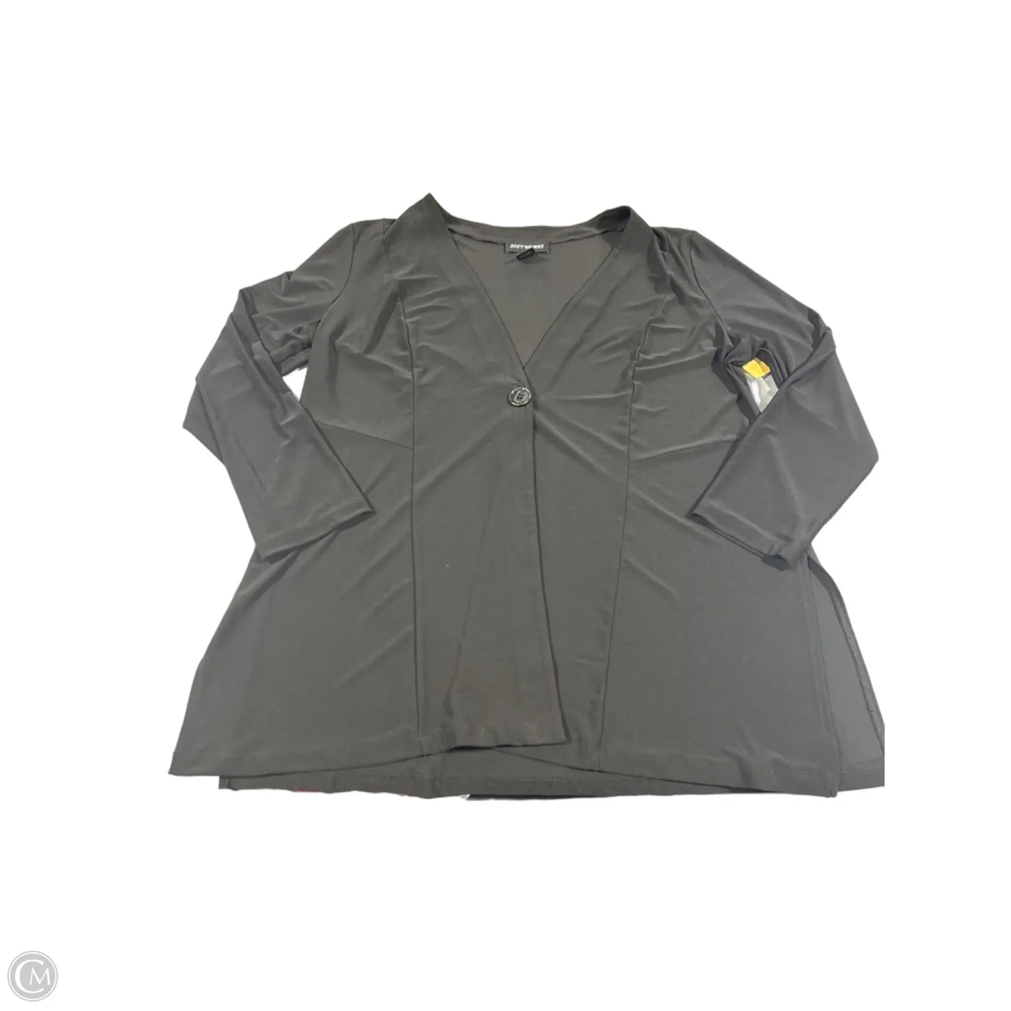 Top 3/4 Sleeve By Cmc In Black, Size: Xl