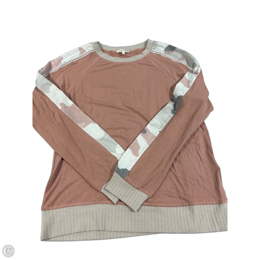 Top Long Sleeve By Mystree In Orange, Size: M