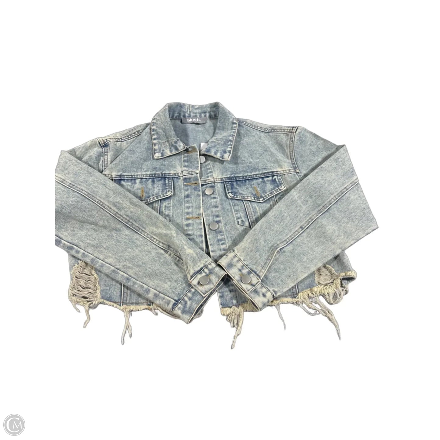 Jacket Denim By Blue B In Blue Denim, Size: M