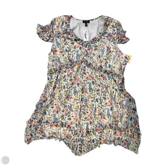 Dress Casual Midi By Jessica Simpson In Floral Print, Size: 3x