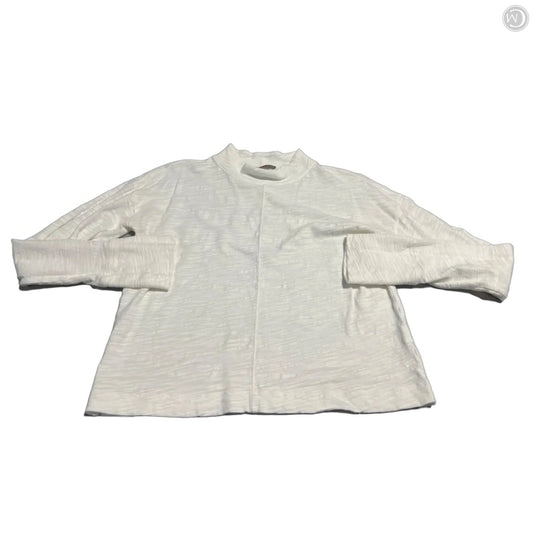 Top Long Sleeve By Lilla P In White, Size: S