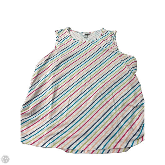 Tank Top By Cj Banks In Striped Pattern, Size: 2x