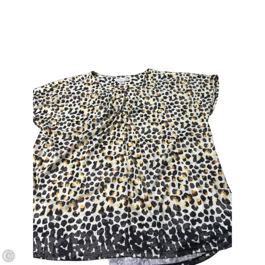 Top Short Sleeve By Cj Banks In Yellow, Size: 2x