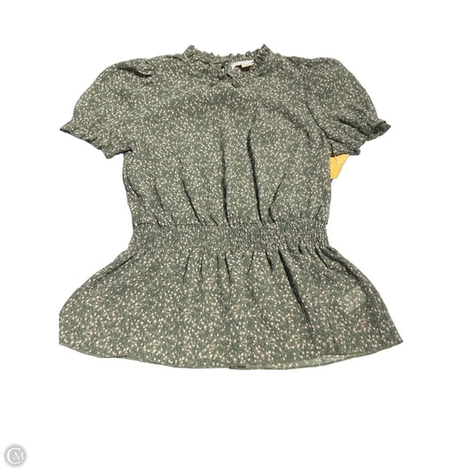 Top Short Sleeve By Monteau In Floral Print, Size: L