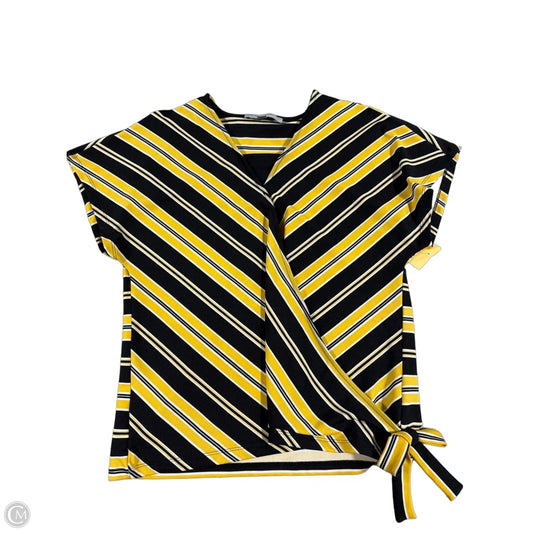 Top Short Sleeve By Marc New York In Yellow, Size: M
