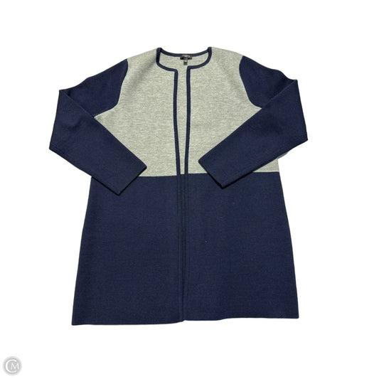 Cardigan By Talbots In Blue & Grey, Size: Lp
