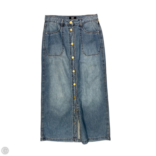 Skirt Maxi By Kut In Blue Denim, Size: Xs