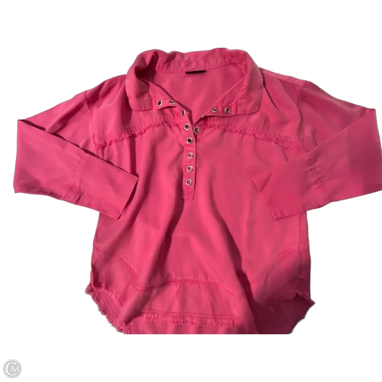 Top Long Sleeve By Cmc In Pink, Size: S