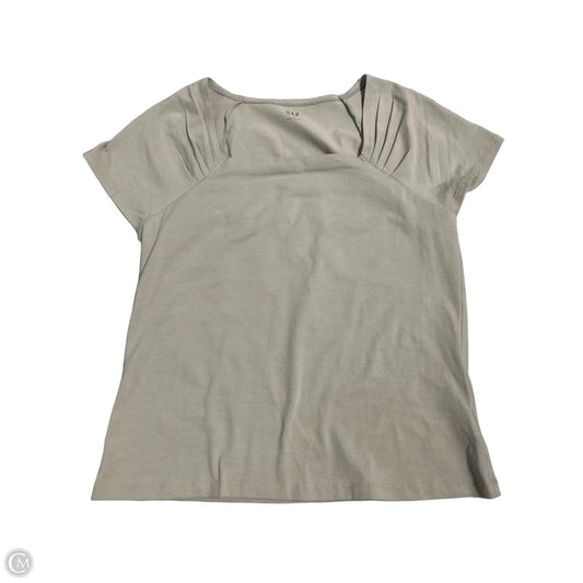 Top Short Sleeve By Gap In Tan, Size: L