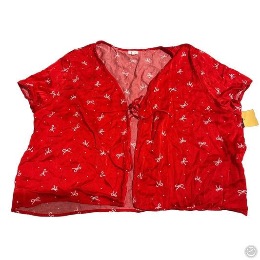 Top Short Sleeve By Aerie In Red, Size: Xl