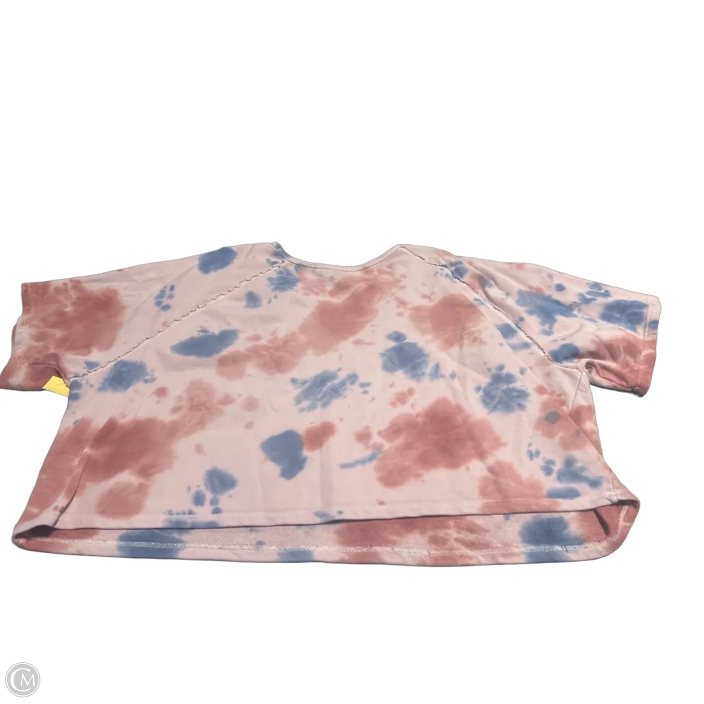 Top Short Sleeve By Cmc In Blue & Pink, Size: 1x