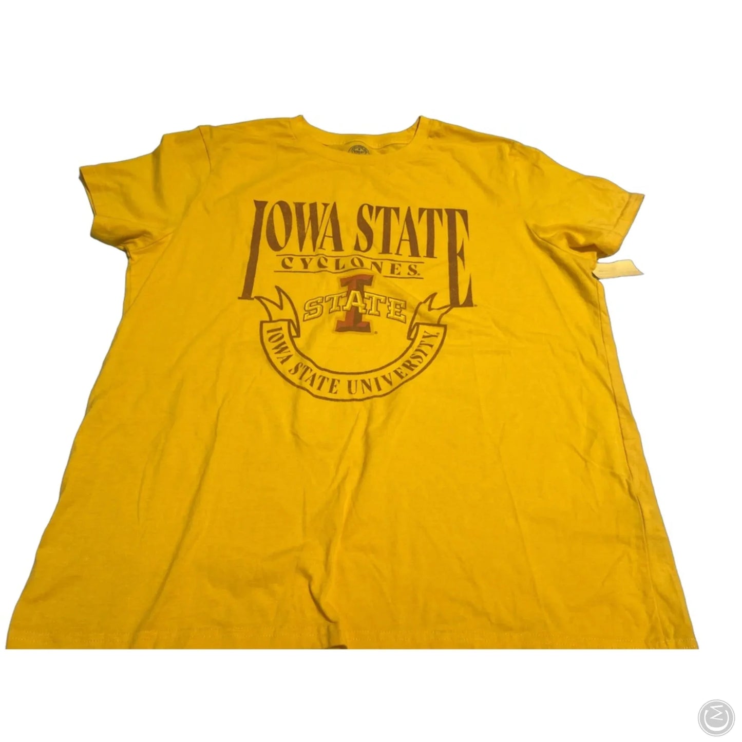 Top Short Sleeve By Cmc In Yellow, Size: Xl