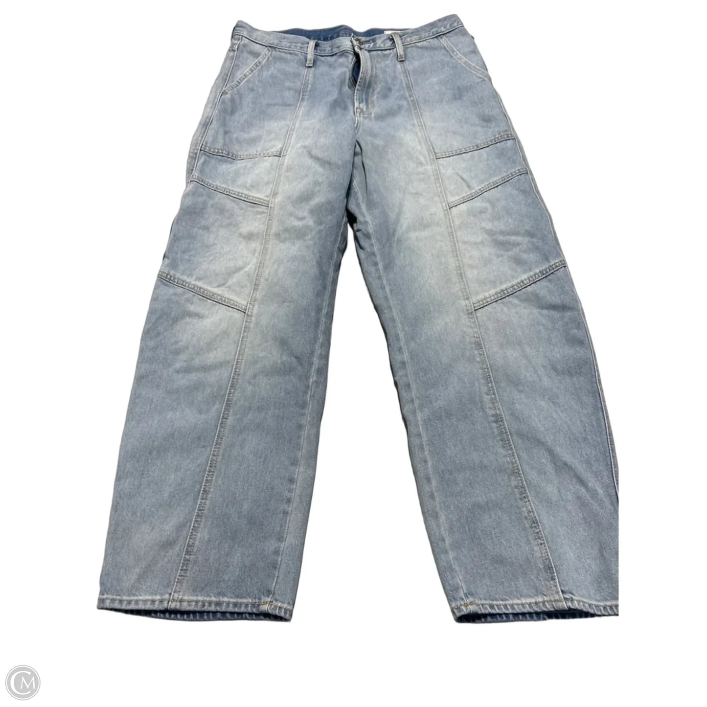 Jeans Straight By Gap In Blue Denim, Size: 14