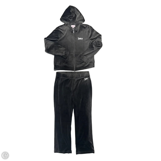 Pants Set 2pc By Juicy Couture In Black, Size: Xl