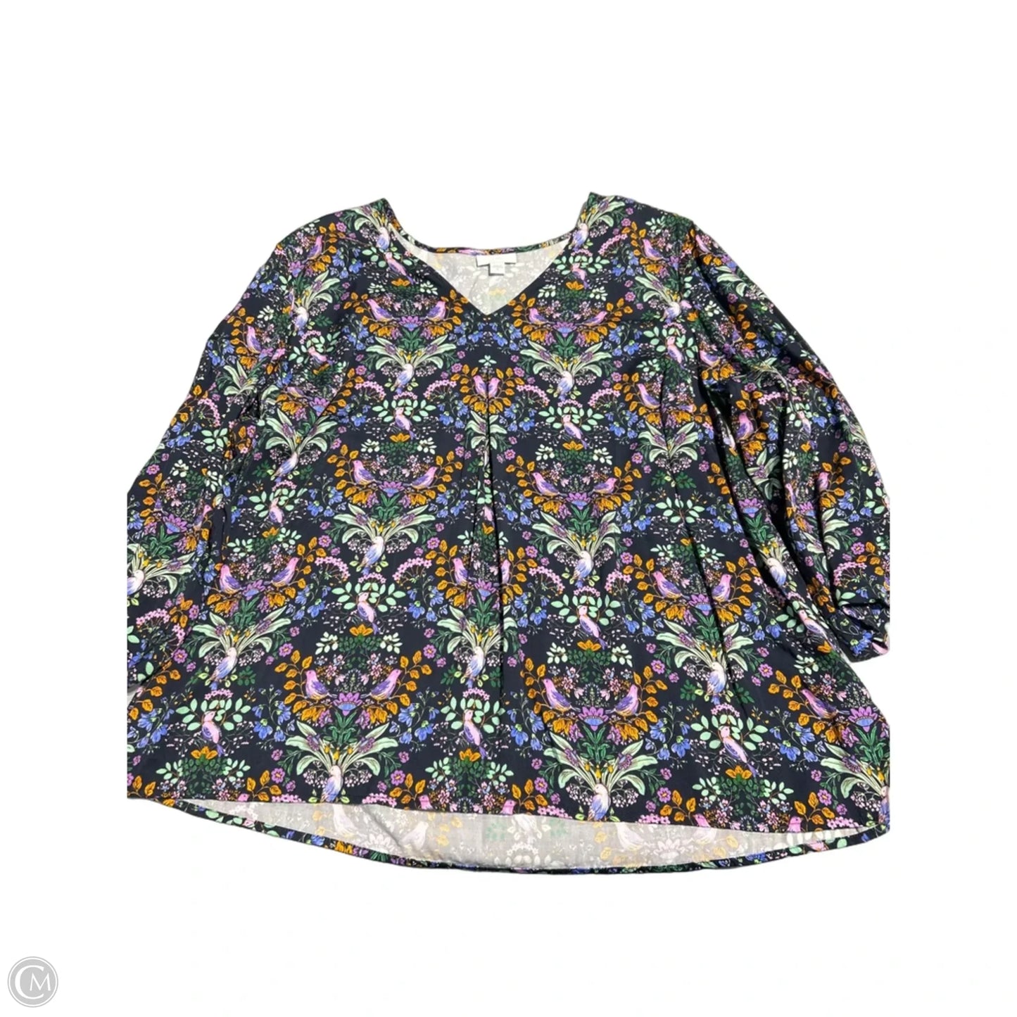 Top 3/4 Sleeve By J. Jill In Navy, Size: Xl