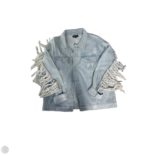 Jacket Denim By Oddi In Blue Denim, Size: L
