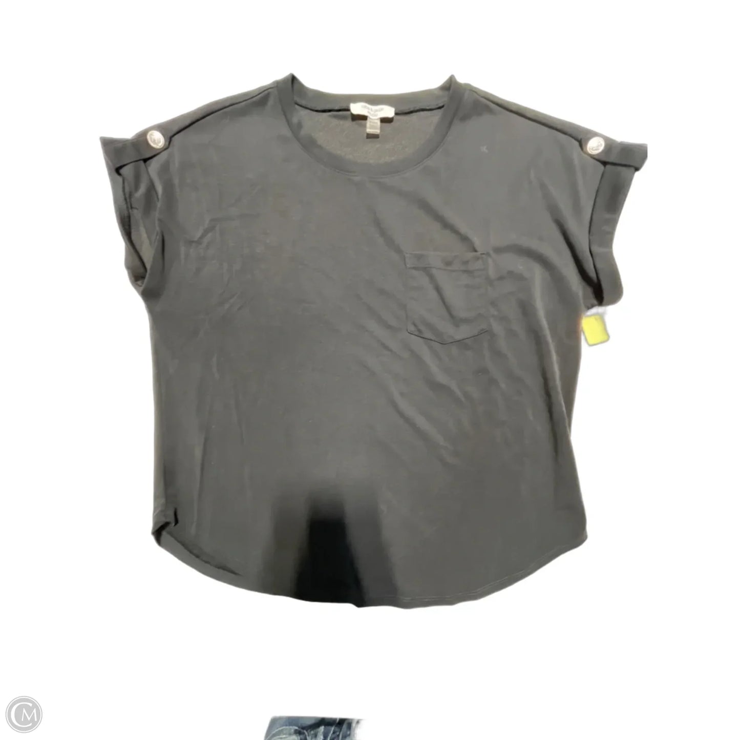 Top Short Sleeve Basic By Cable And Gauge In Black, Size: M