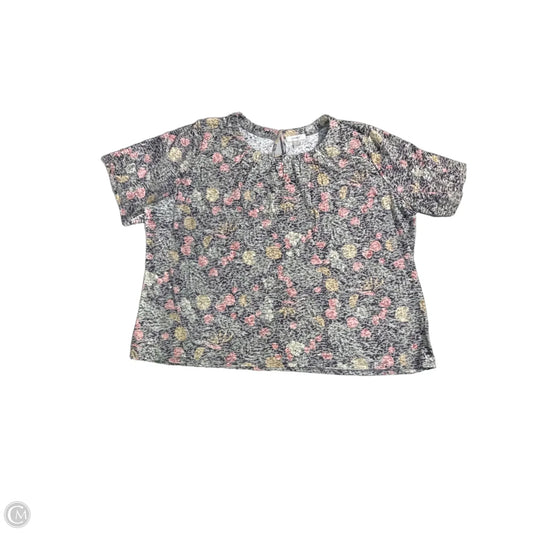 Top Short Sleeve By Cj Banks In Multi-colored, Size: 3x