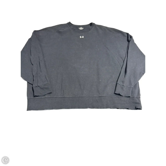 Sweatshirt Crewneck By Under Armour In Black, Size: 2x