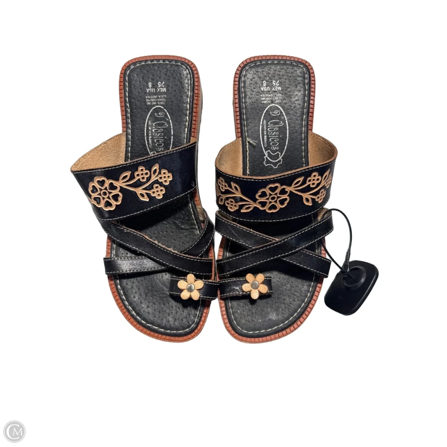 Sandals Flats By Cmc In Black, Size: 8