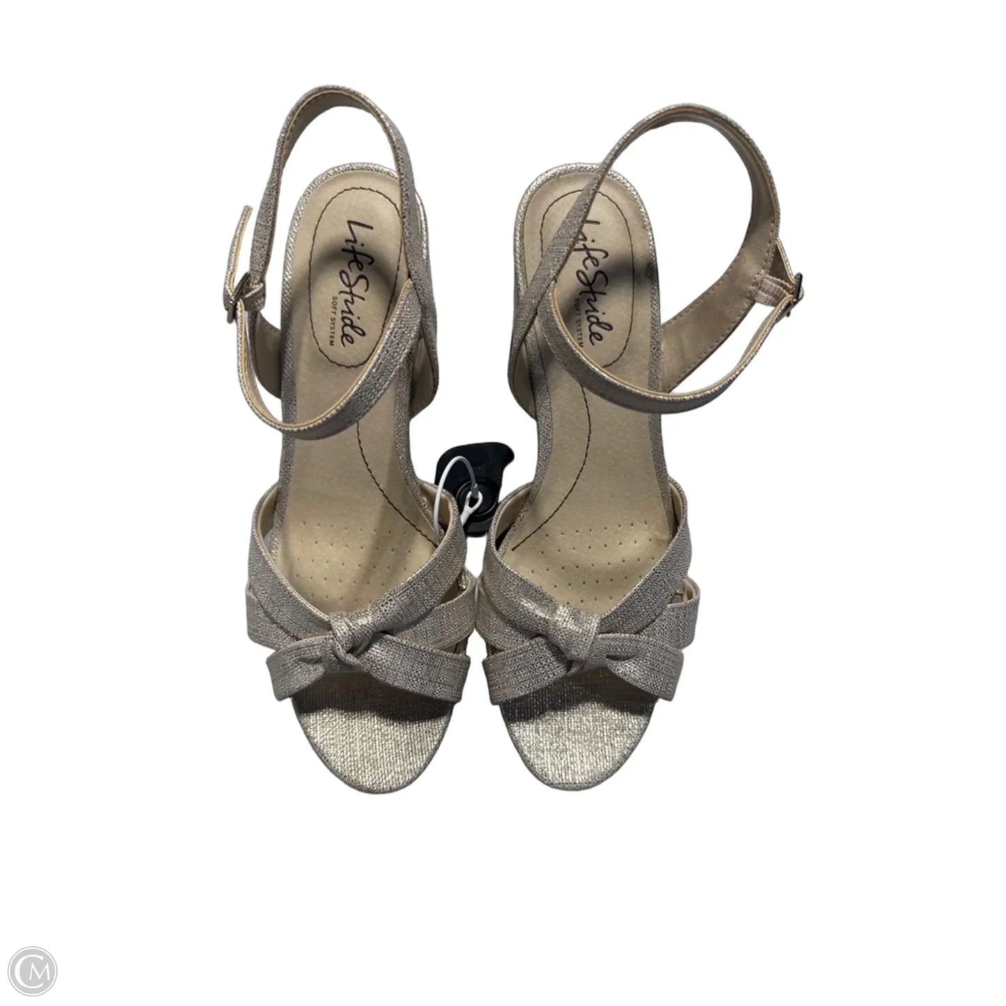 Sandals Heels Block By Life Stride In Tan, Size: 9