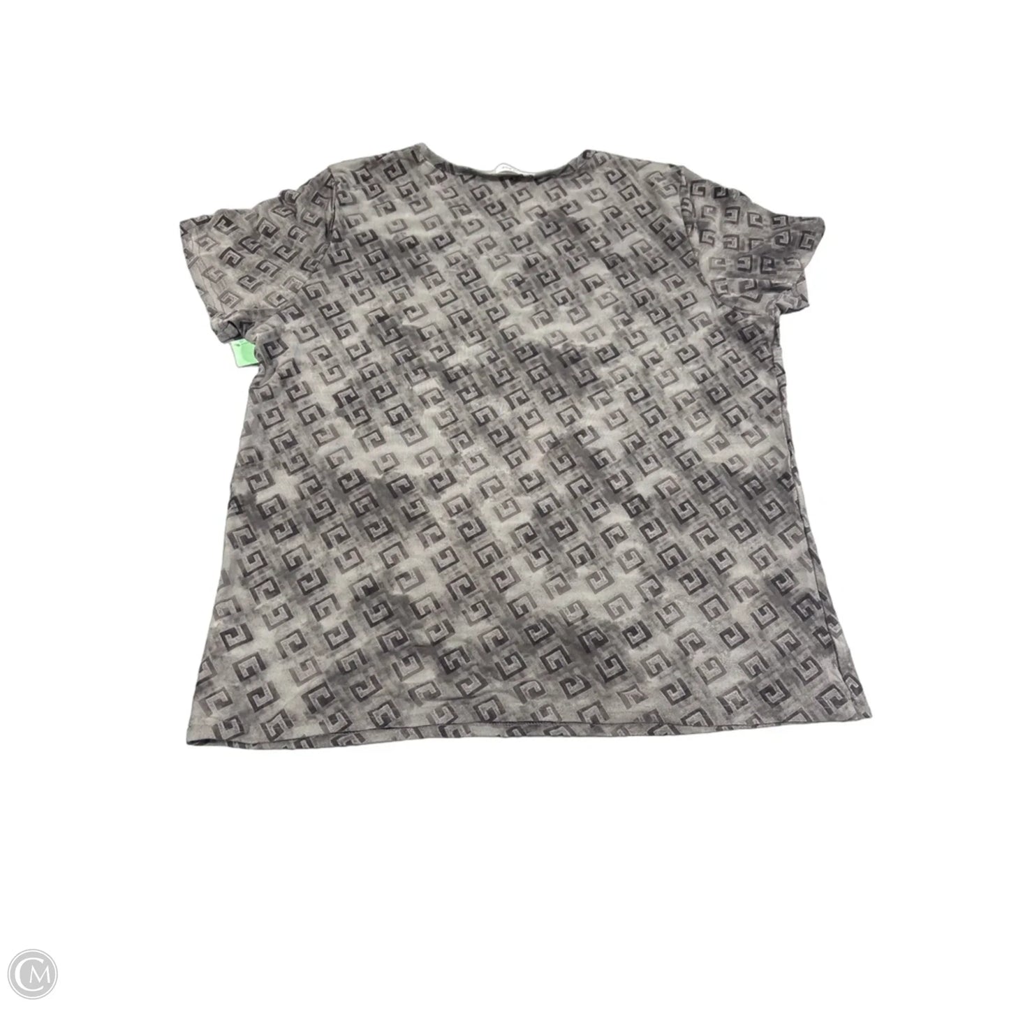 Top Short Sleeve Basic By Cmc In Grey, Size: 2x
