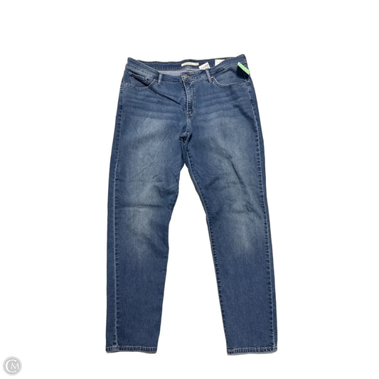 Jeans Skinny By Levis In Blue Denim, Size: 20